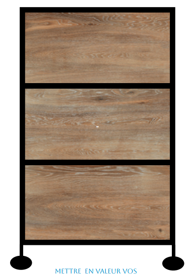 Présentoir Modulaire Pro – Système Multi-Formats pour Tuiles et Pierres