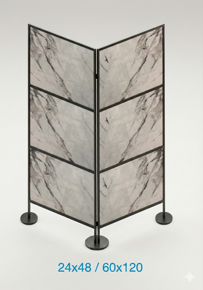 Présentoir Modulaire Métallique — Système d'Exposition Rapide